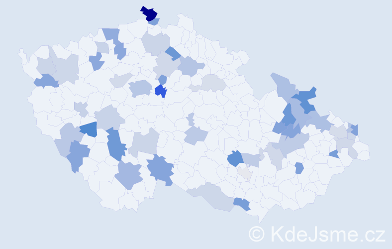 Jméno: 'Roxana', počet výskytů 84 v celé ČR