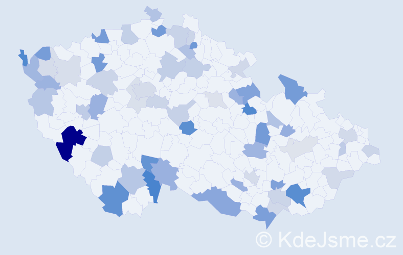 Jméno: 'Ioan', počet výskytů 121 v celé ČR
