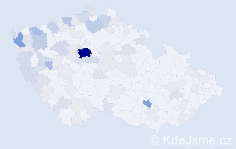 Jméno: 'Mai', počet výskytů 203 v celé ČR