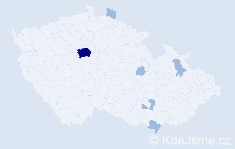 Jméno: 'Edis', počet výskytů 9 v celé ČR