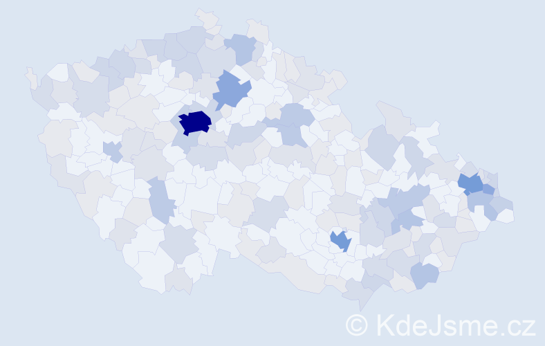 Jméno: 'Danka', počet výskytů 384 v celé ČR