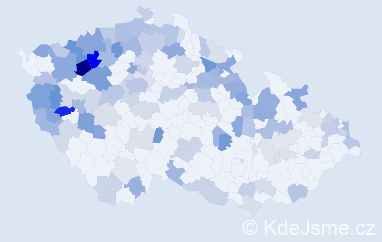 Jméno: 'Slavěna', počet výskytů 217 v celé ČR