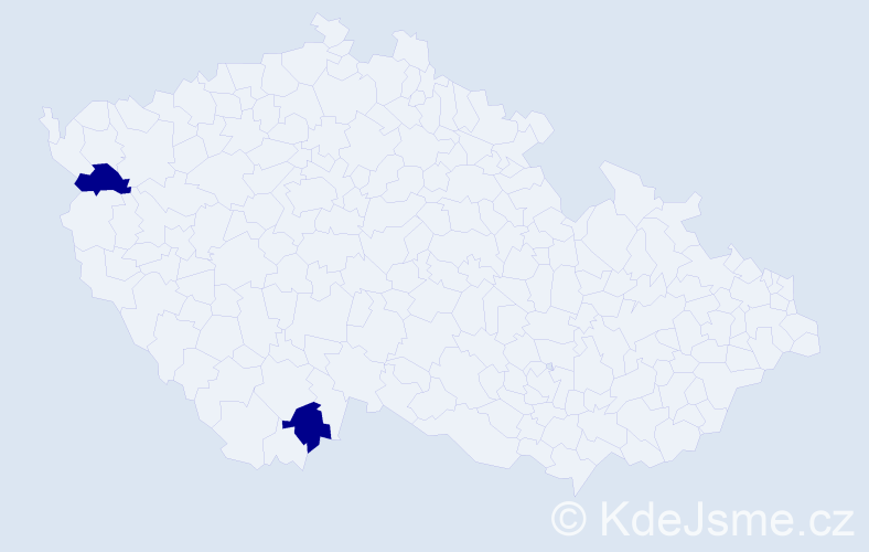 Jméno: 'Jan Rainer', počet výskytů 2 v celé ČR