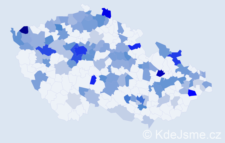Jméno: 'Sophia', počet výskytů 255 v celé ČR