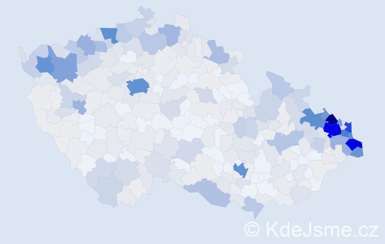 Jméno: 'Gertruda', počet výskytů 1418 v celé ČR