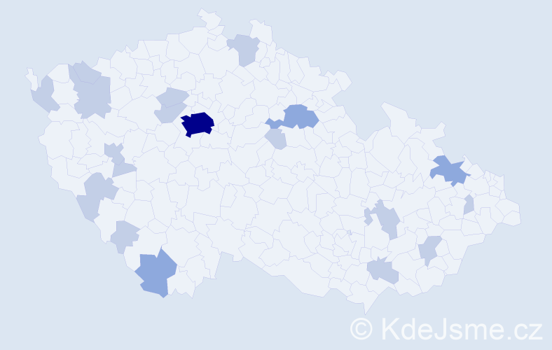 Jméno: 'Adalbert', počet výskytů 32 v celé ČR