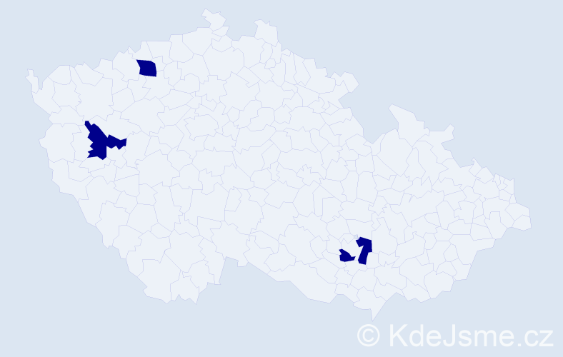 Jméno: 'Eliška Grace', počet výskytů 3 v celé ČR