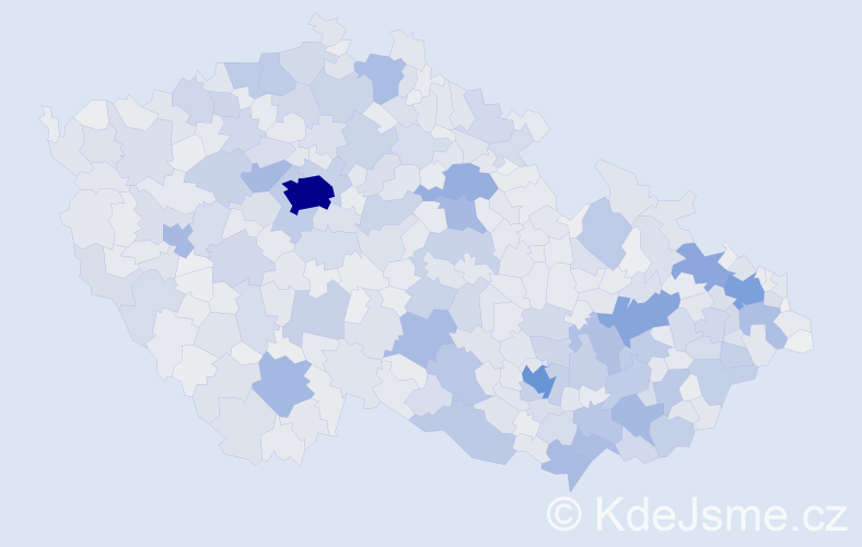 Jméno: 'Zbyněk', počet výskytů 13025 v celé ČR