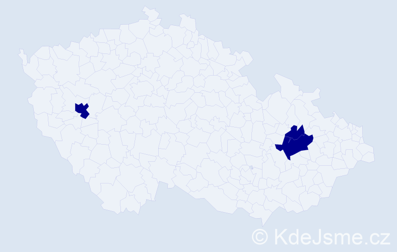 Jméno: 'Bukurije', počet výskytů 3 v celé ČR