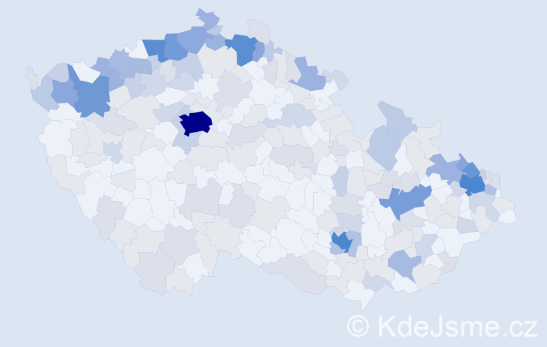 Jméno: 'Margit', počet výskytů 510 v celé ČR