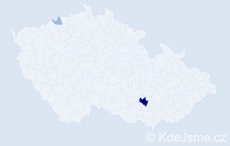 Jméno: 'Ofir', počet výskytů 5 v celé ČR