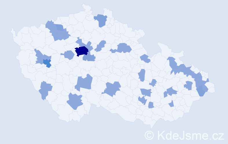 Jméno: 'Vladivoj', počet výskytů 47 v celé ČR