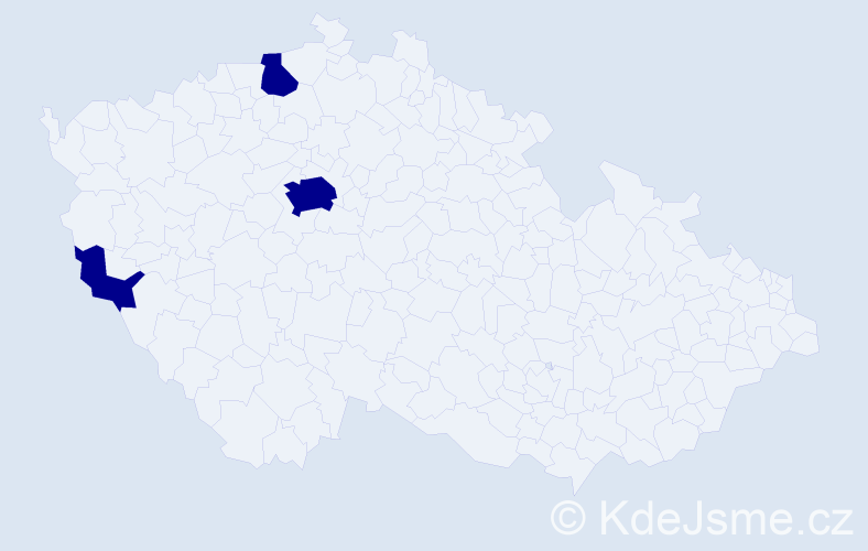 Jméno: 'Thi Hanh', počet výskytů 3 v celé ČR