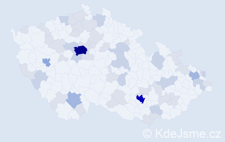 Jméno: 'Nicholas', počet výskytů 124 v celé ČR