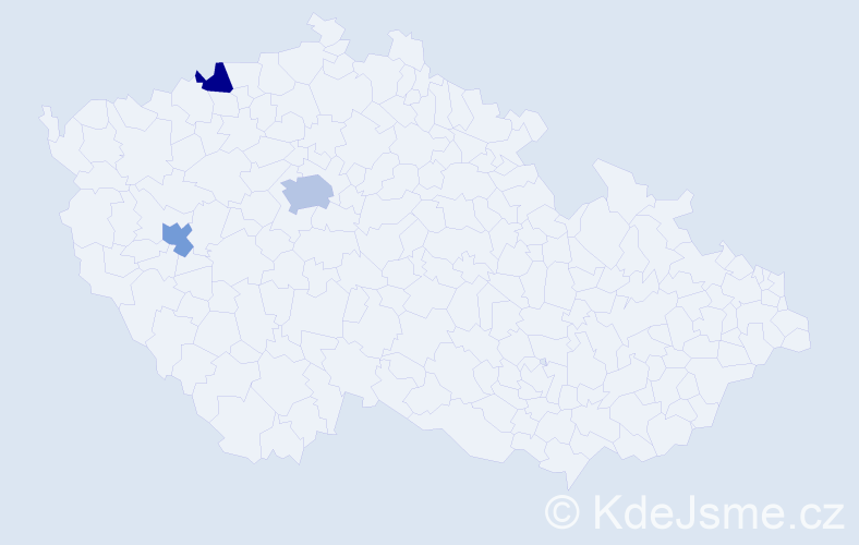 Jméno: 'Justyna Barbara', počet výskytů 4 v celé ČR