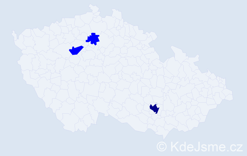 Jméno: 'Jenna', počet výskytů 4 v celé ČR