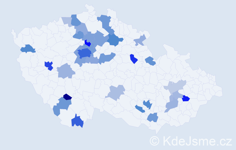 Jméno: 'Mahdalyna', počet výskytů 88 v celé ČR