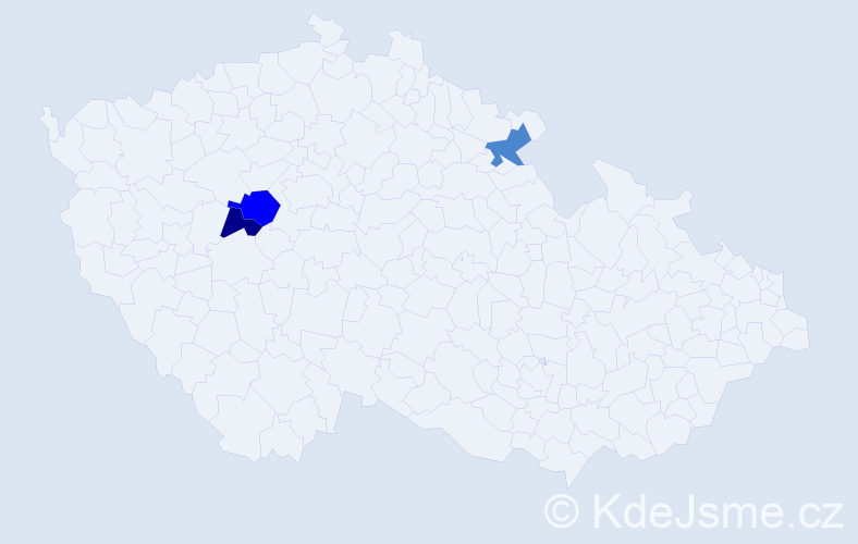 Jméno: 'Kyong Hui', počet výskytů 6 v celé ČR