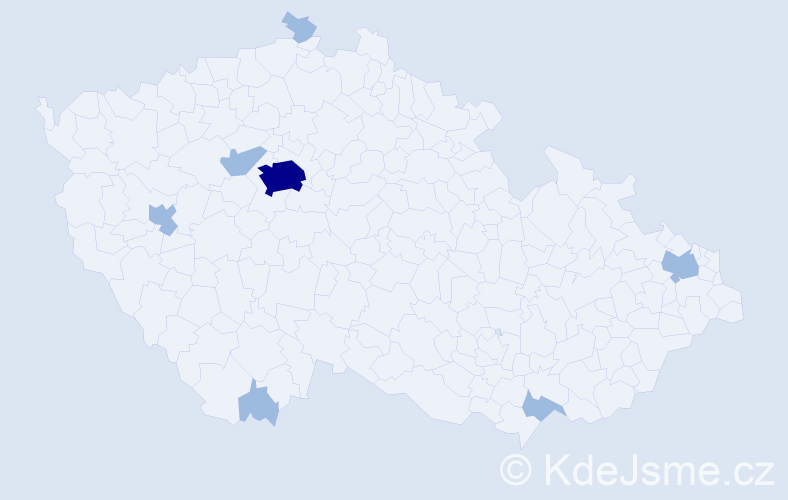 Jméno: 'Viet Phuong', počet výskytů 10 v celé ČR
