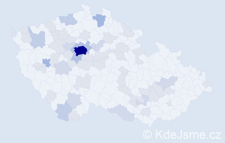 Jméno: 'Iryna', počet výskytů 119 v celé ČR