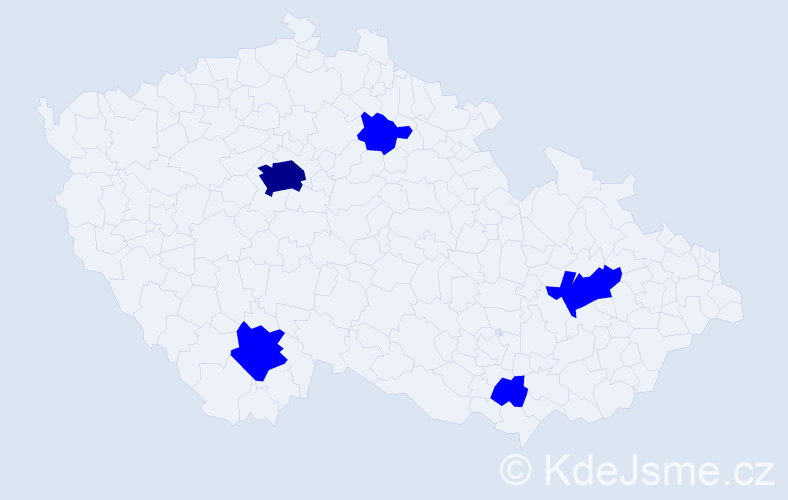 Jméno: 'Neda', počet výskytů 6 v celé ČR
