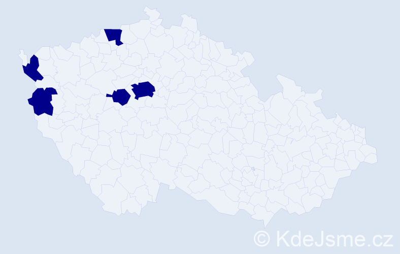 Jméno: 'Cong Huan', počet výskytů 5 v celé ČR