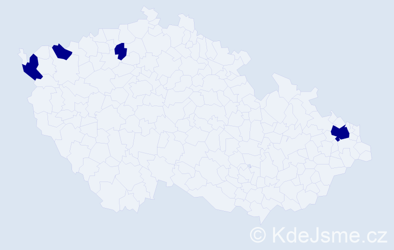 Jméno: 'Thuong Huyen', počet výskytů 4 v celé ČR