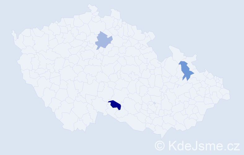 Jméno: 'Ilektra', počet výskytů 3 v celé ČR