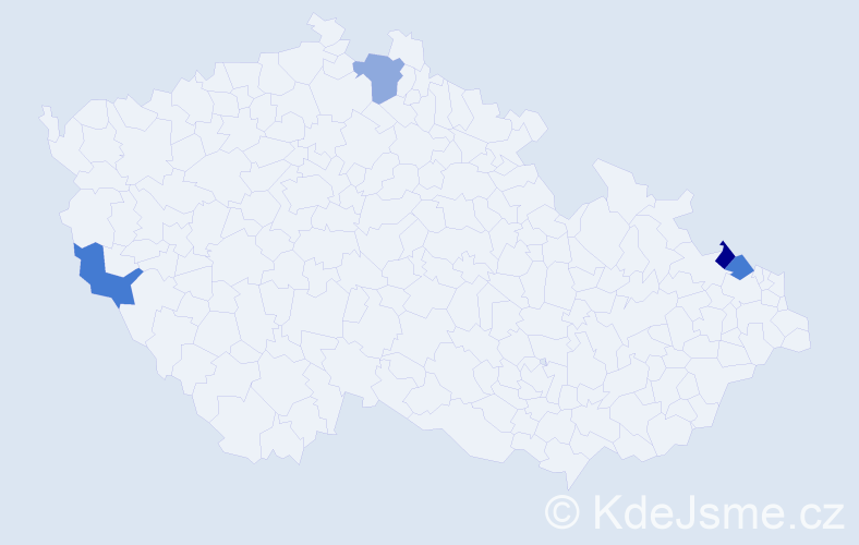 Jméno: 'Edeltrude', počet výskytů 4 v celé ČR