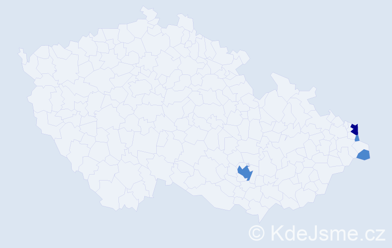 Jméno: 'Przemysław', počet výskytů 6 v celé ČR