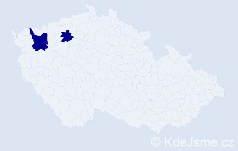 Jméno: 'Aneta Michaela', počet výskytů 2 v celé ČR