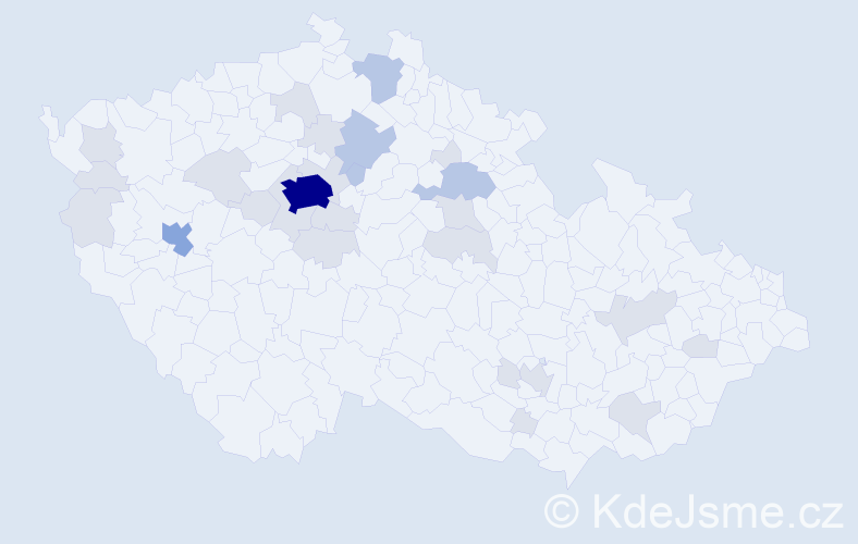 Jméno: 'Orysya', počet výskytů 64 v celé ČR