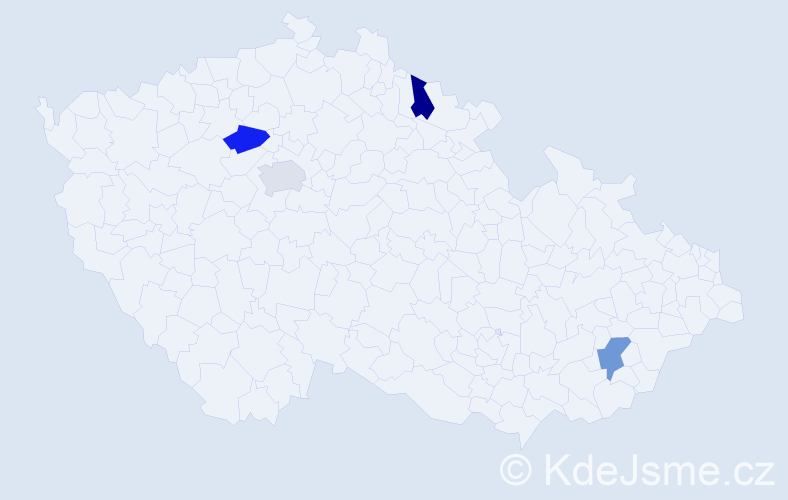 Jméno: 'Dénes', počet výskytů 4 v celé ČR