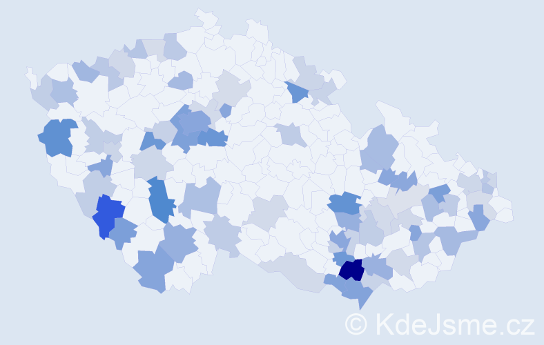 Jméno: 'Vavřinec', počet výskytů 151 v celé ČR