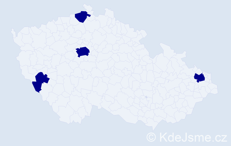 Jméno: 'Xuan Tai', počet výskytů 4 v celé ČR