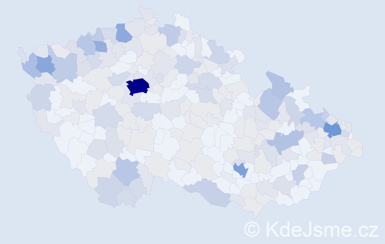 Jméno: 'Margareta', počet výskytů 484 v celé ČR