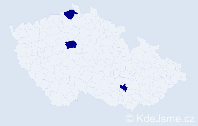 Jméno: 'Therese', počet výskytů 6 v celé ČR