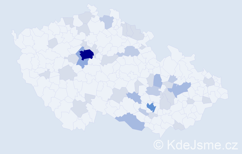 Jméno: 'Jasna', počet výskytů 81 v celé ČR
