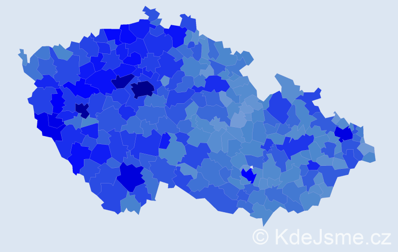 Jméno: 'Jiřina', počet výskytů 63016 v celé ČR