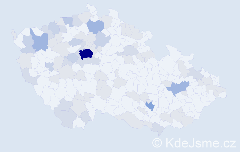 Jméno: 'Natalija', počet výskytů 165 v celé ČR