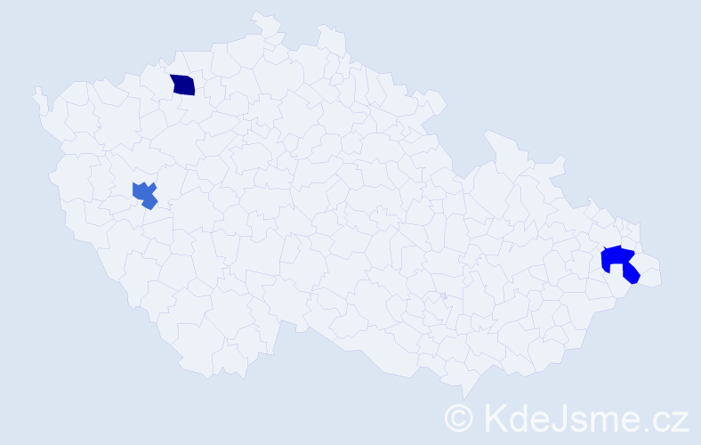 Jméno: 'Quoc Danh', počet výskytů 3 v celé ČR