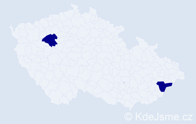 Jméno: 'Katherina Marie', počet výskytů 2 v celé ČR