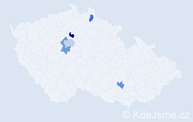 Jméno: 'Stefani', počet výskytů 8 v celé ČR
