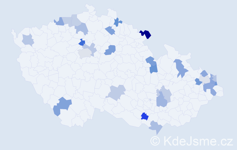 Jméno: 'Apolonia', počet výskytů 35 v celé ČR