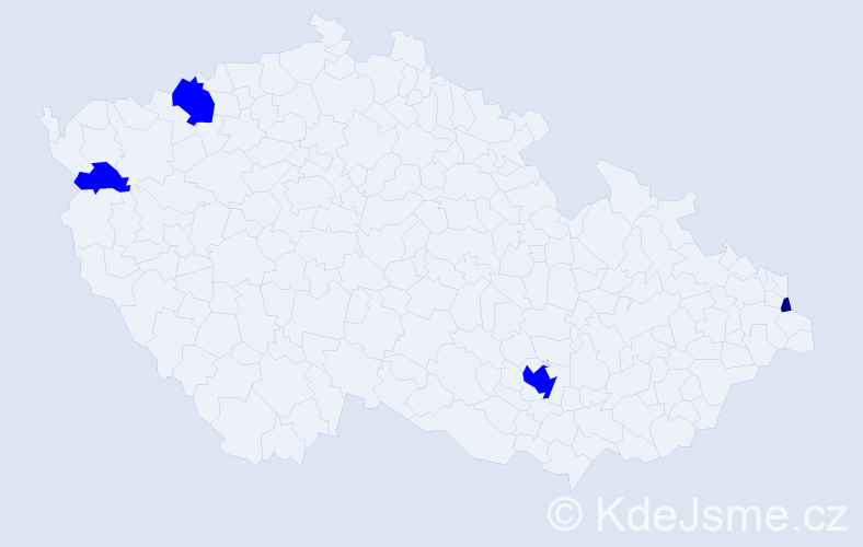 Jméno: 'Kornelius', počet výskytů 5 v celé ČR