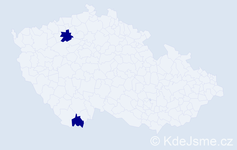 Jméno: 'Thi He', počet výskytů 2 v celé ČR