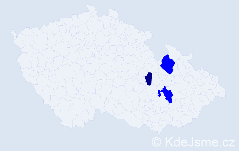Jméno: 'Adleta', počet výskytů 4 v celé ČR