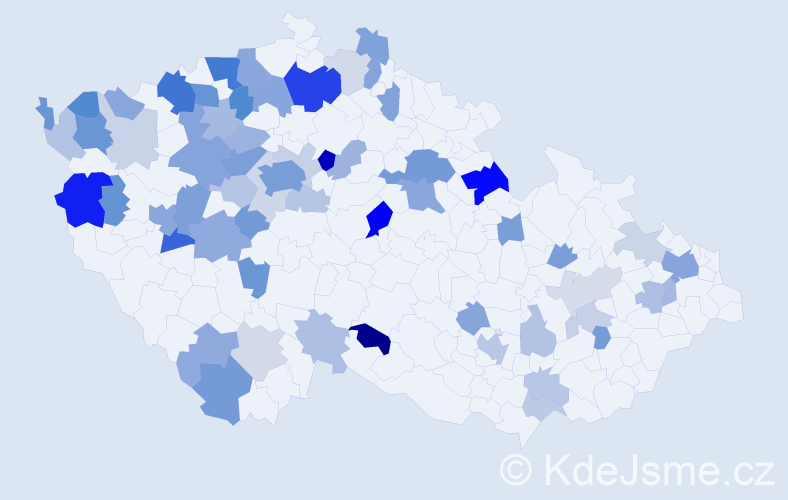 Jméno: 'Vitalij', počet výskytů 153 v celé ČR