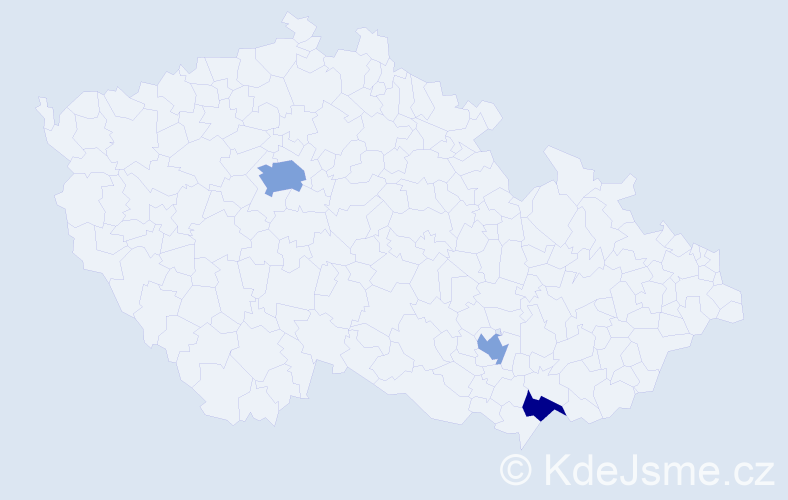 Jméno: 'Miljenko', počet výskytů 5 v celé ČR