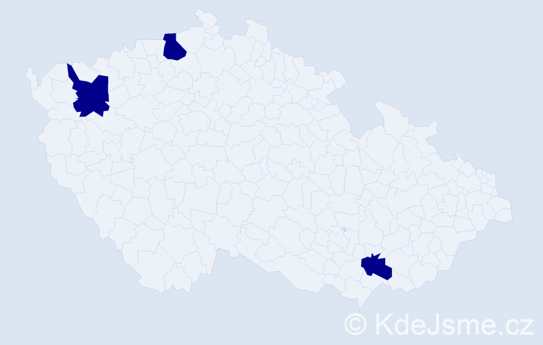 Jméno: 'Nasko', počet výskytů 3 v celé ČR